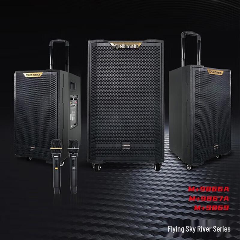 Malata Portable High-Power Karaoke Trolley Speaker