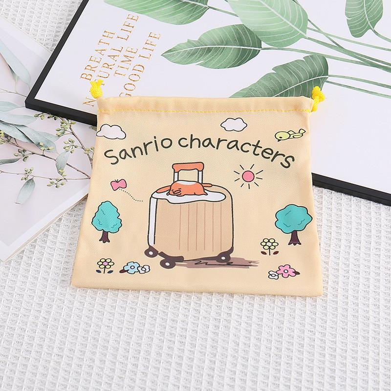 

Пом Пурин Пом Холщовый Мешочек на Шнурке для Косметики с Принтами Лесных Животных Forest Egg Yolk