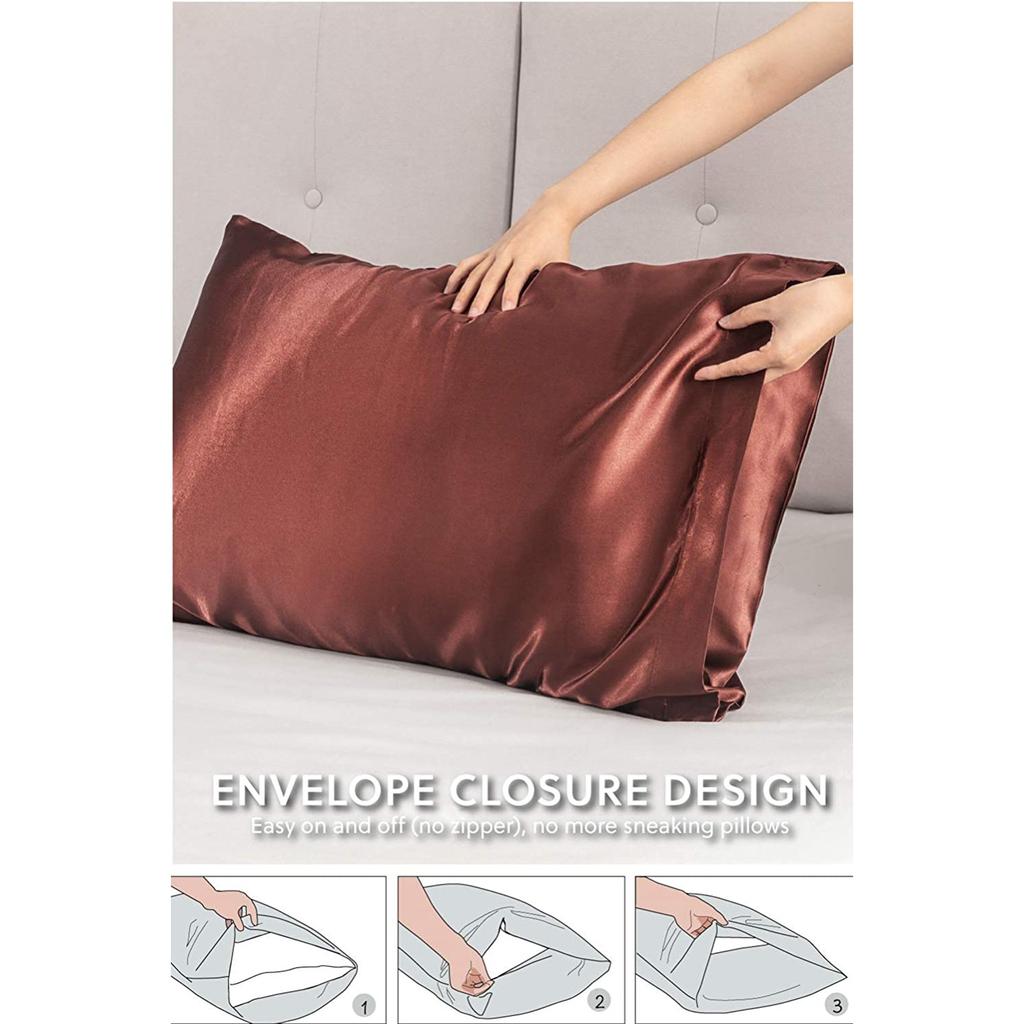 Household Washed Silk Satin Pillowcase Soft And Comfortable Pillowcase