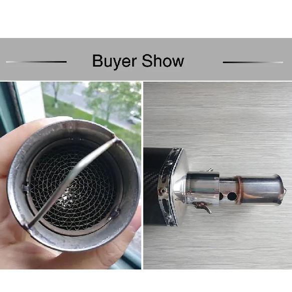 Sclmotos- 51mm/60mm Stainless Steel Motorcycle Exhaust Catalyst DB Killer Muffler Silencer Noise Sound For Yamaha for Honda CBR
