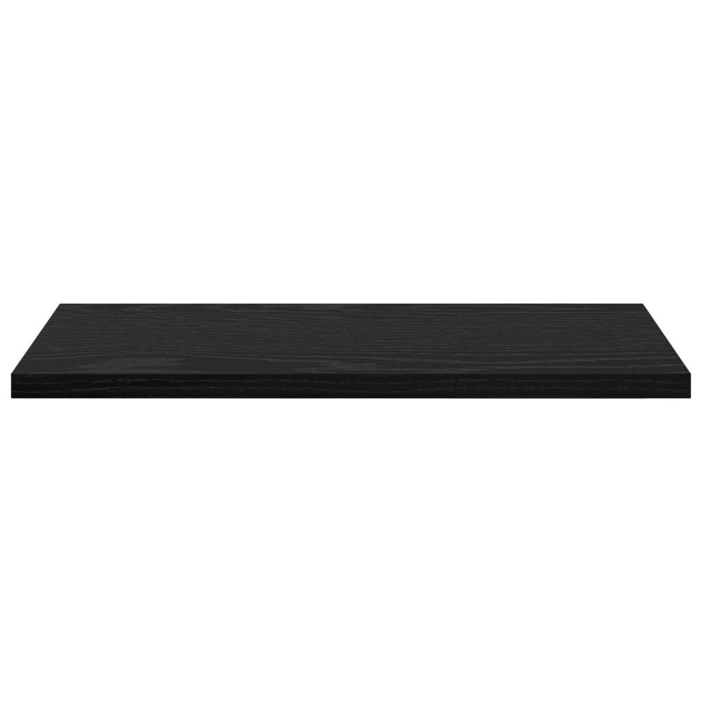 vidaXL Wandmontierte Regale Schwarze Eiche MDF 40 X 20 X 1,5 Cm