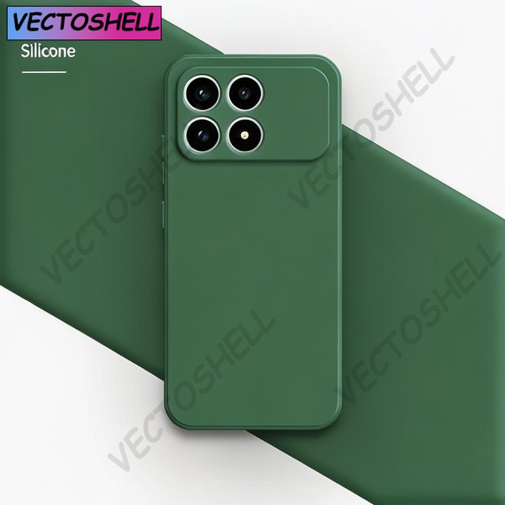 Original Silicone Phone Case For Xiaomi Poco F8 Pro Ultra X8 Pro Max Fundas High Qualtiy Soft Internal Flocking Back Cover