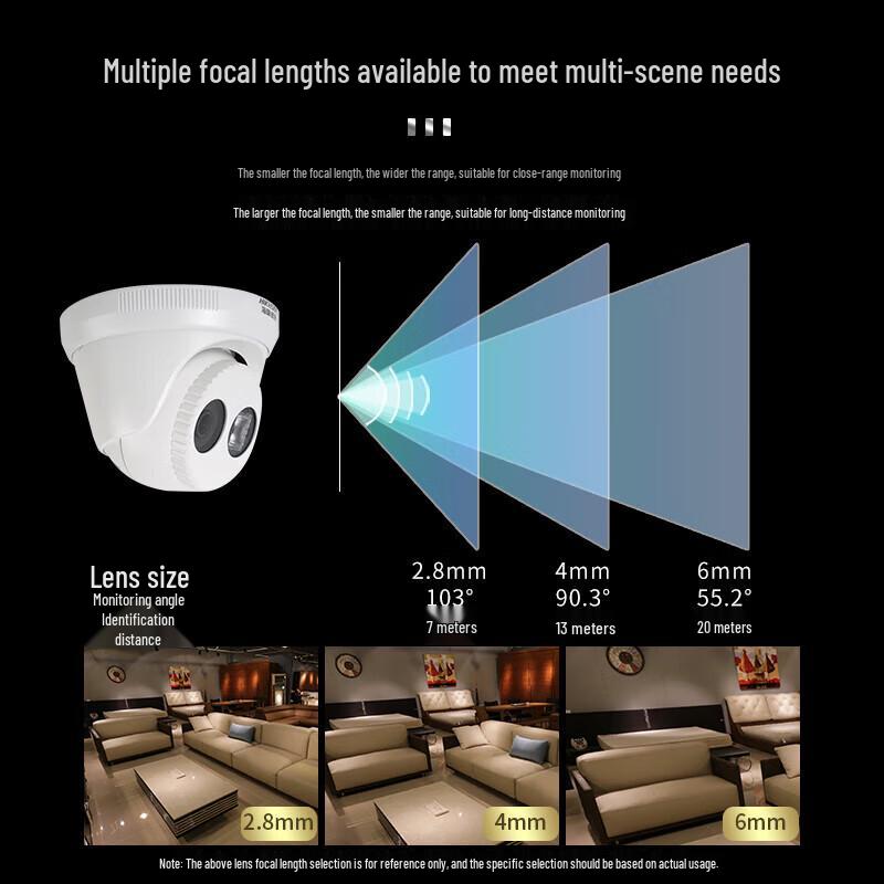 Hikvision 2MP PoE IR Night Vision Fixed Dome Camera