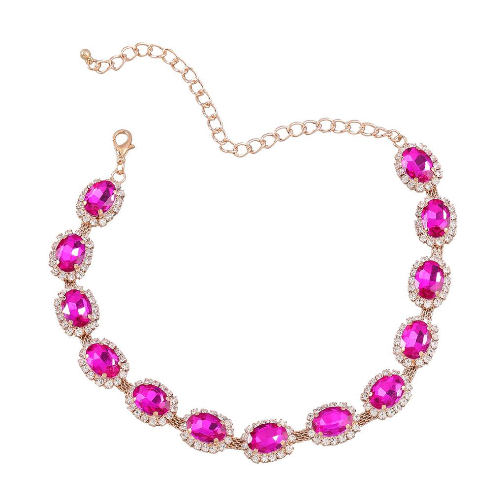 Collier ras du cou en strass pour femmes, bijoux Vintage en cristal