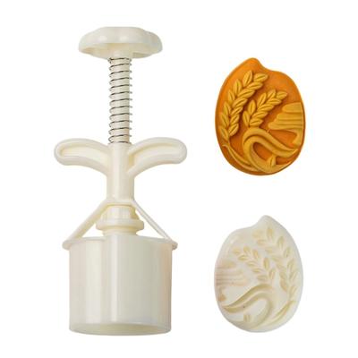 Creative Kitchen Mooncakes Molding Set Delicate Patterned Delight Treat Crafting Molds Manual Mooncakes Press Embosser