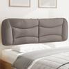 VidaXL Headboard Cushion, Reading Pillow with Zipper, Reading Cushion for Bed Bedroom, Taupe 374592