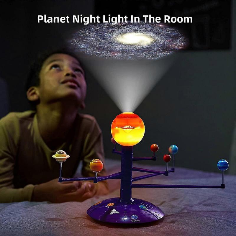 Solar System For Kids, Talking Astronomy Solar System Model Kit, Planetarium Projector With 8 Planets Space Toys For Boys And Girls