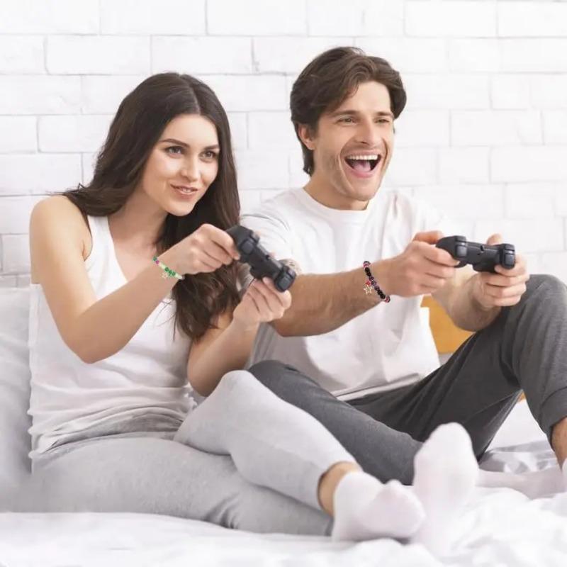 Bransoletki Przyjaźni Pająk Akcesoria do Kostiumu Cosplay Bransoletka dla Pary na Odległość Koraliki z Kamienia Serca Amulet KTJ