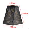 Decorative Pendant Lamp Shade, Iron Lampshade Carving Metal Cage Shade Cover Pastoral Style for