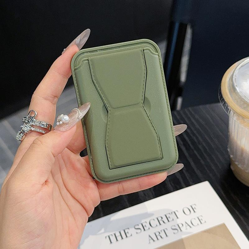 

Цветной чехол для телефона, держатель для карточек для iPhone, складной настольный держатель для телефона Magsafe, держатель для удостоверения личности, банковской карты