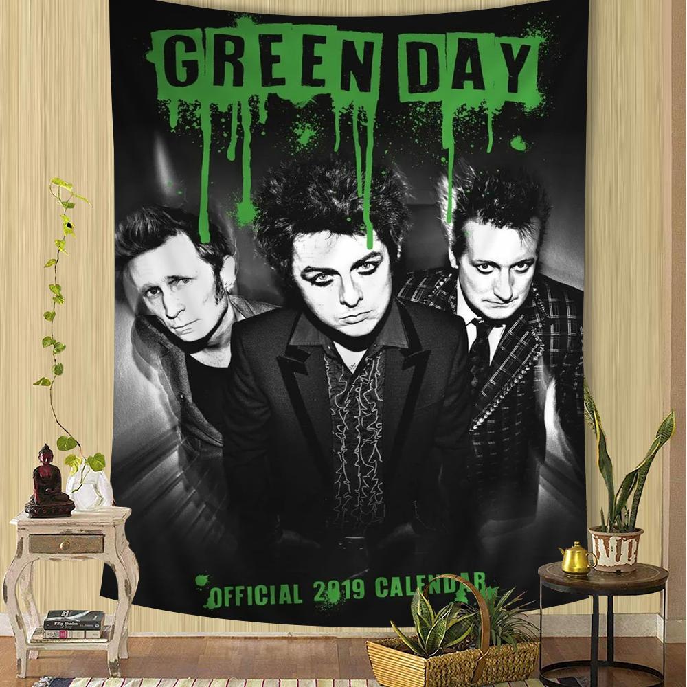 GGreen DDay American Idiot DIY Wall Tapestry Hanging Tarot Hippie Wall Rugs Dorm Home Decor