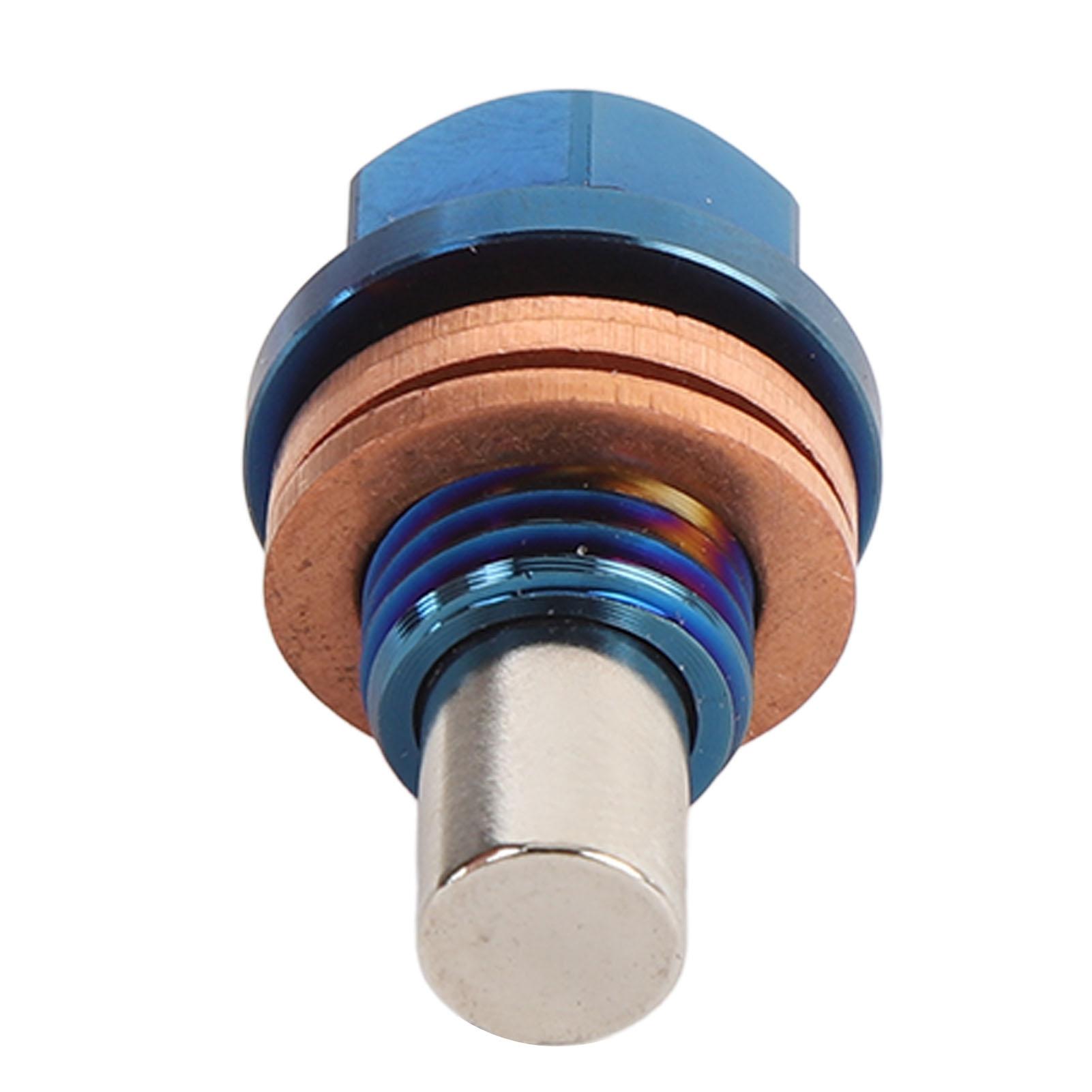 

Магнитная сливная пробка M12 X 1.5 Титановый сплав Универсальная Извлекает Мелкие Металлические Частицы Магнитный Масляный Поддон