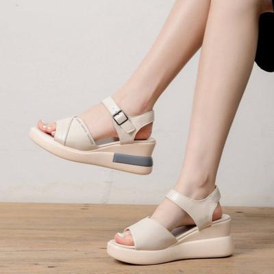 Plus Size Women's Sandals Thick Sole Slope Heel Non Slip Women's Sandals