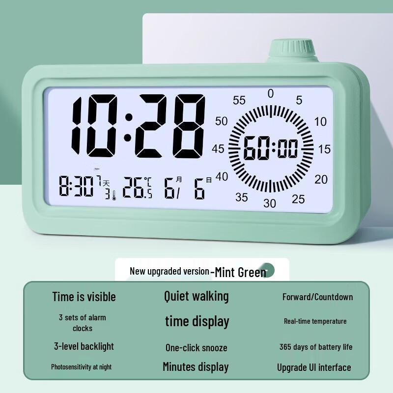 Timess Visual Countdown Timer Alarm Clock for Kids
