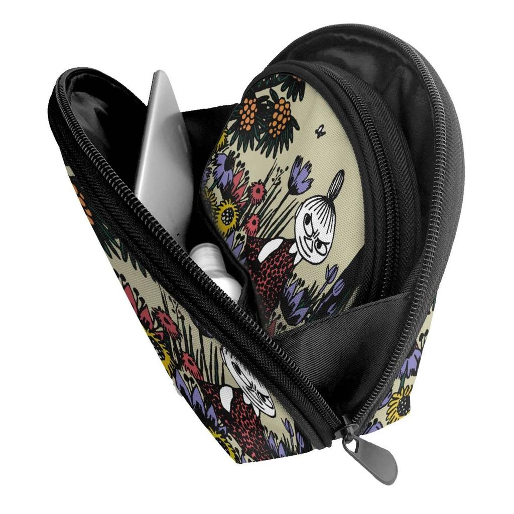 Mumin Beutel mit Münzfach Groß Wasserdichte Schale Reise Kosmetikartikel Kleinartikel Großes Fassungsvermögen Geldbörse, Beutel, Brieftasche, Tragbar, Funktional, Fassungsvermögen,