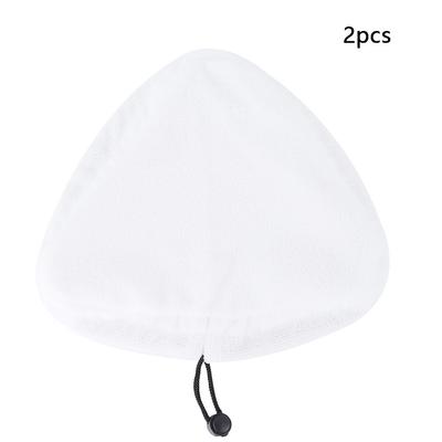 2 x waschbare dreieckige Ersatz-Mikrofaser-Tuchpads für Dampfreiniger