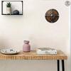 Wikinger Schild Metall Wandkunst, Flammenblatt Muster Heimdekoration