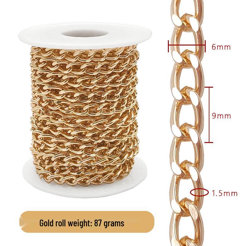 Cross-Border DIY Handmade Necklace: Semi-Finished Metal and Aluminum Chain Jewelry Accessories