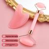 Rose Quartz Gua Sha & Double-Head Massager Set