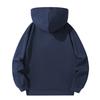 Men's Casual Loose Solid-Color Half-Zip Hooded Sweatshirt, Sports Sweatshirt
