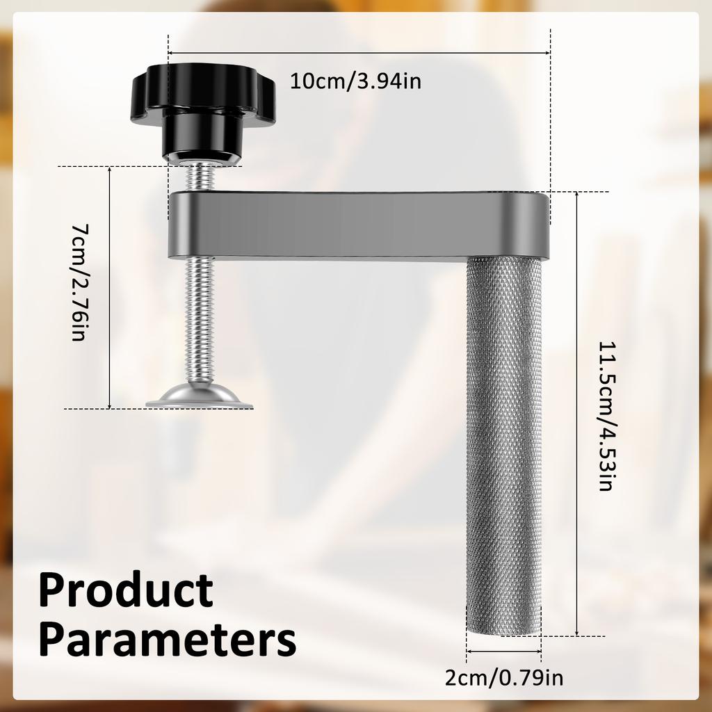 2Pcs Bench Dog Clamp Stainless Steel Woodworking Dog Hole Clamp Adjustable Bench Desktop Clip Portable Carpenter Tool Fast Clamp