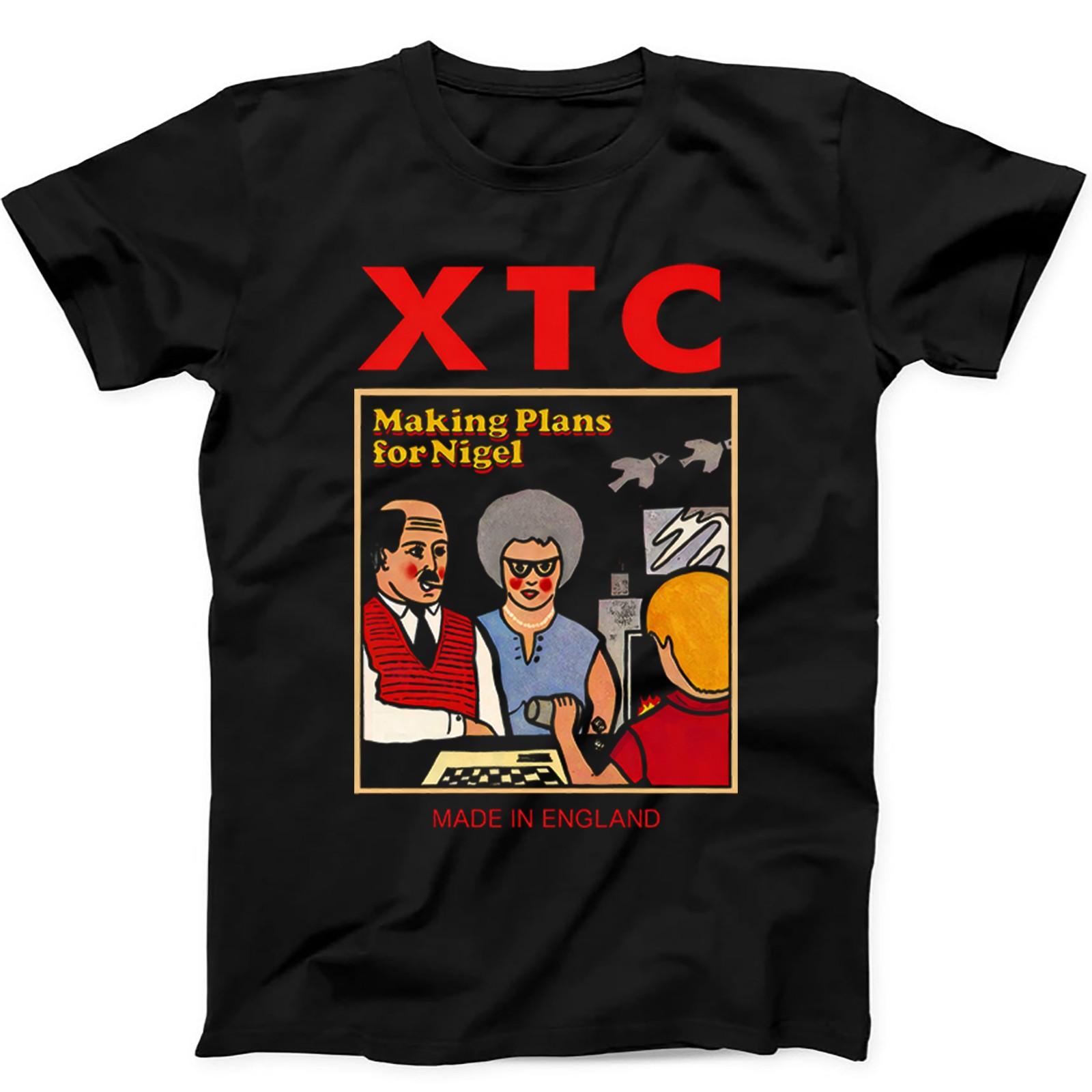 XTC Making Plans For Nigel Punk Rock Music Gift Tee Black T Shirt 562 L