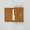Short Crazy Horse Card Holder Bag Men's and Women's Business Card Holder Retro Leather Wallet Clip
