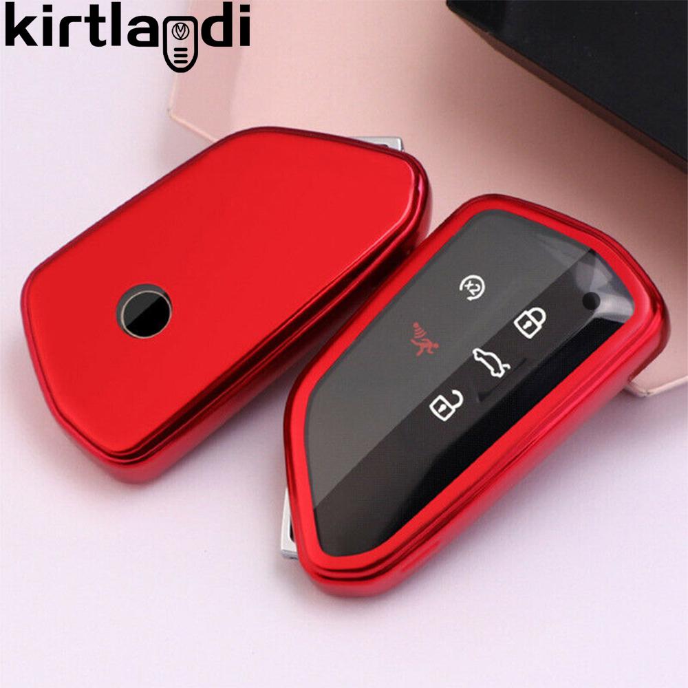 Soft TPU Key Cover Case For Skoda A8 Octavia MK8 Kamiq VW Golf 8 Gti Id4 For Seat Cupra Formentor Leon 2022 Key Holder Remote