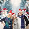 2D Christmas Snowman Backdrop Winter Wonderland Studio Photography Background
