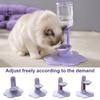 Easy Clean Pet Water Bowl Gravity-Fed Cat Dispenser, 640ml Reservoir, Automatic Refill Bowl, Elevated for Large Pets Hands-free Hydration Station