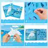 Stickers Paint Book For Kids Christmas Gifts Toddler Travel Toy Paint By Sticker For Airplane Car Sticker by Number Brain Games