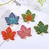 Heavy Industry Rhinestone Maple Leaf Brooch High-end Women's Exquisite Luxury High-end Niche Brooch Suit Coat Pin Accessories
