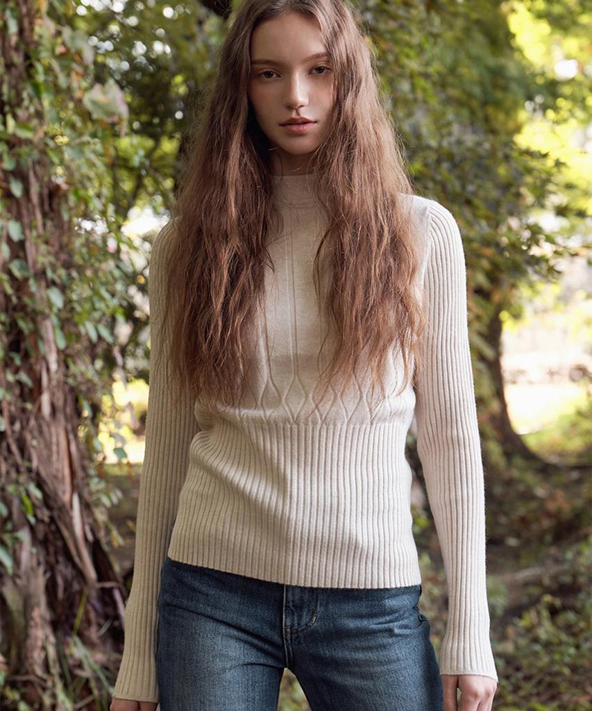 Baseukala Dia Half-Neck Knitwear (5Colors)