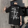 European American Cool Cross Summer Fashion 100 Cotton Roundneck Adult Men Comfortable Versatile Daily Use Soft Breathable