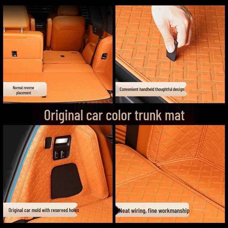 Full Coverage Nappa Leather Trunk and Backrest Mat for 2024/25 AITO M9 Five/Six-Seater
