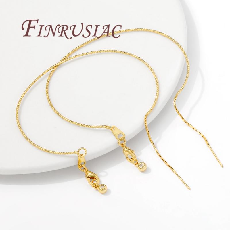 Adjustable Bangle Bracelets 18K Gold Plated Unfinished Bangle Bracelet For Beading with Lobster Clasp& Silicone Bead