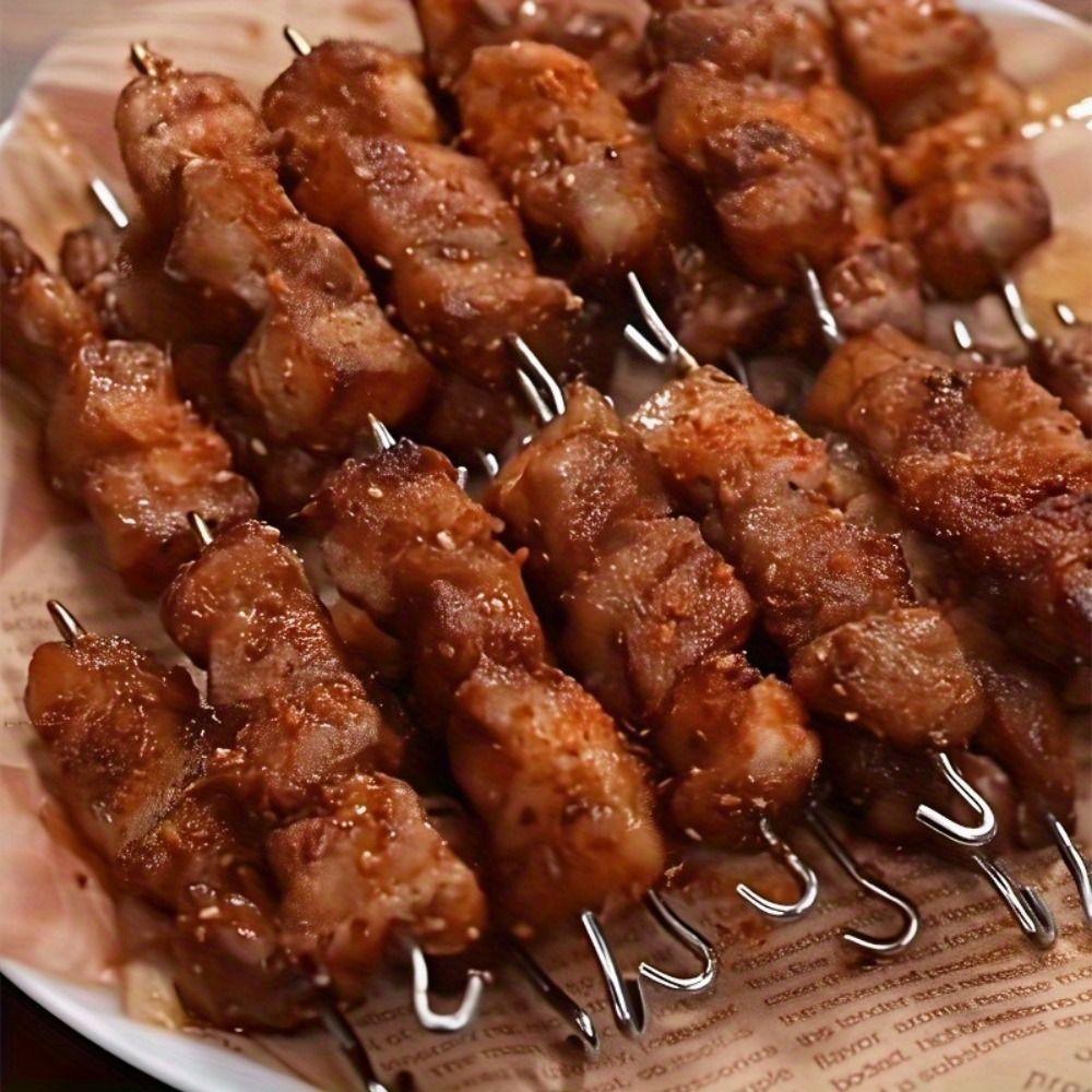 Heat-Resistant Vertical Grill Rack Non-Stick Barbecue Skewer Bracket  Home Kitchen