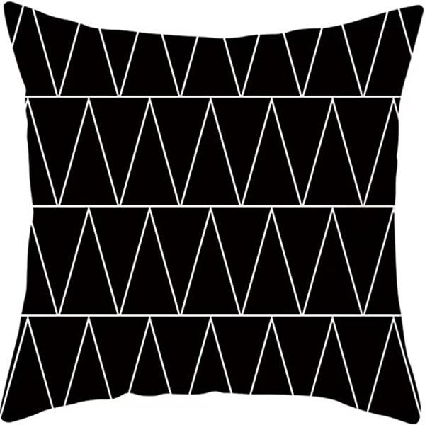 New Style Pillow Black and White Abstract Lines Simple Cushion Cover Living Room Office Sofa Pillow Cover