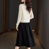 Skirt Medium and Long Women's Clothing Summer New High-waisted Thin A-word Skirt