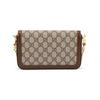 Gucci Borsa a Spalla Mini in Tela e Pelle con Morsetto 1955 e Tracolla Staccabile da Donna Marrone 752002-92TCG-8563