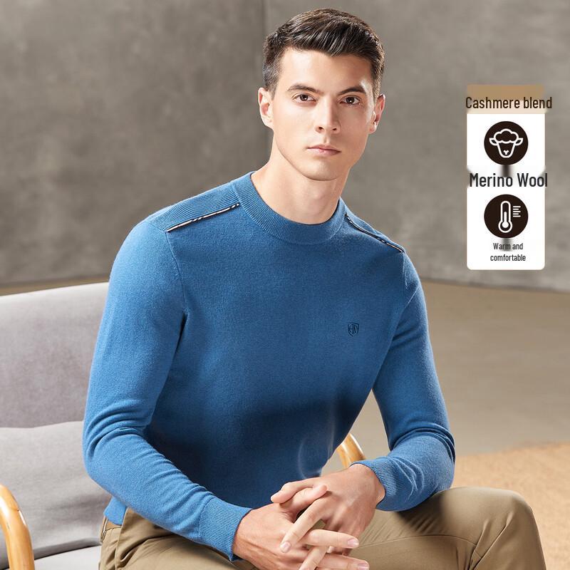 

Antonio Men s Merino Wool & Cashmere Mock Neck Sweater L