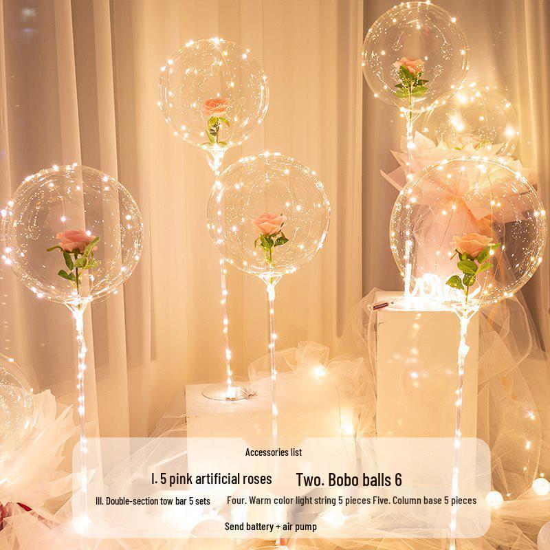 Romantic Proposal & Birthday Indoor Balloon Decoration Set