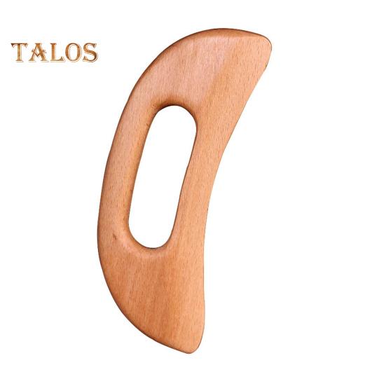 

Деревянный скребок для фасции для лимфодренажа, похудения, лунообразный, омолаживающий массажный инструмент Гуаша для лица и тела, устранения жира, улучшения кровообращения 1pc