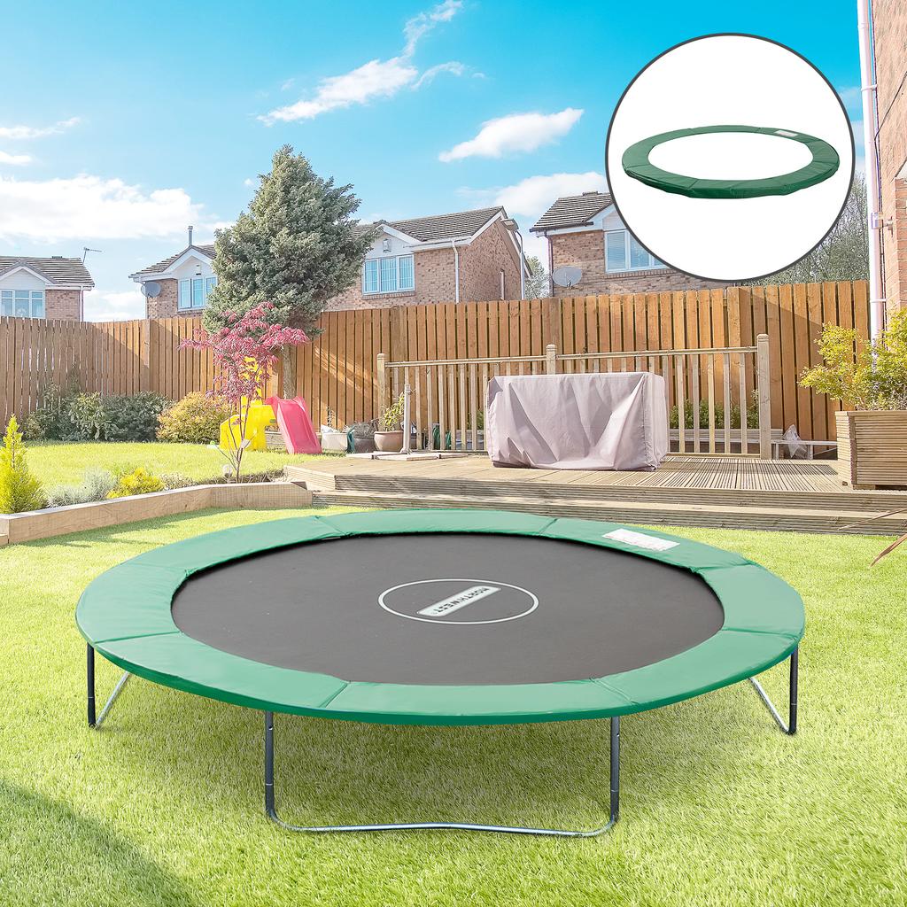 8FT Replacement Trampoline Pad, Thick Foam Safety Cover, Green