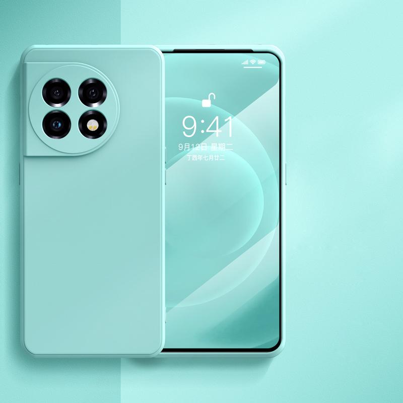 Für Für OnePlus 11 Hülle Quadratische Flüssigsilikon Kameraobjektivschutz Weiche Hülle Für OnePlus 11 One Plus 11 OnePlus11 Stoßfeste Hülle