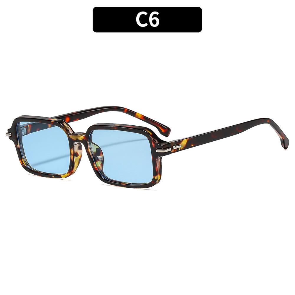 2025 Fashion Vintage Square Sunglasses Women Men Popular Design Sun Glasses Black Narrow Frame UV400 Shades Multi Color Beach