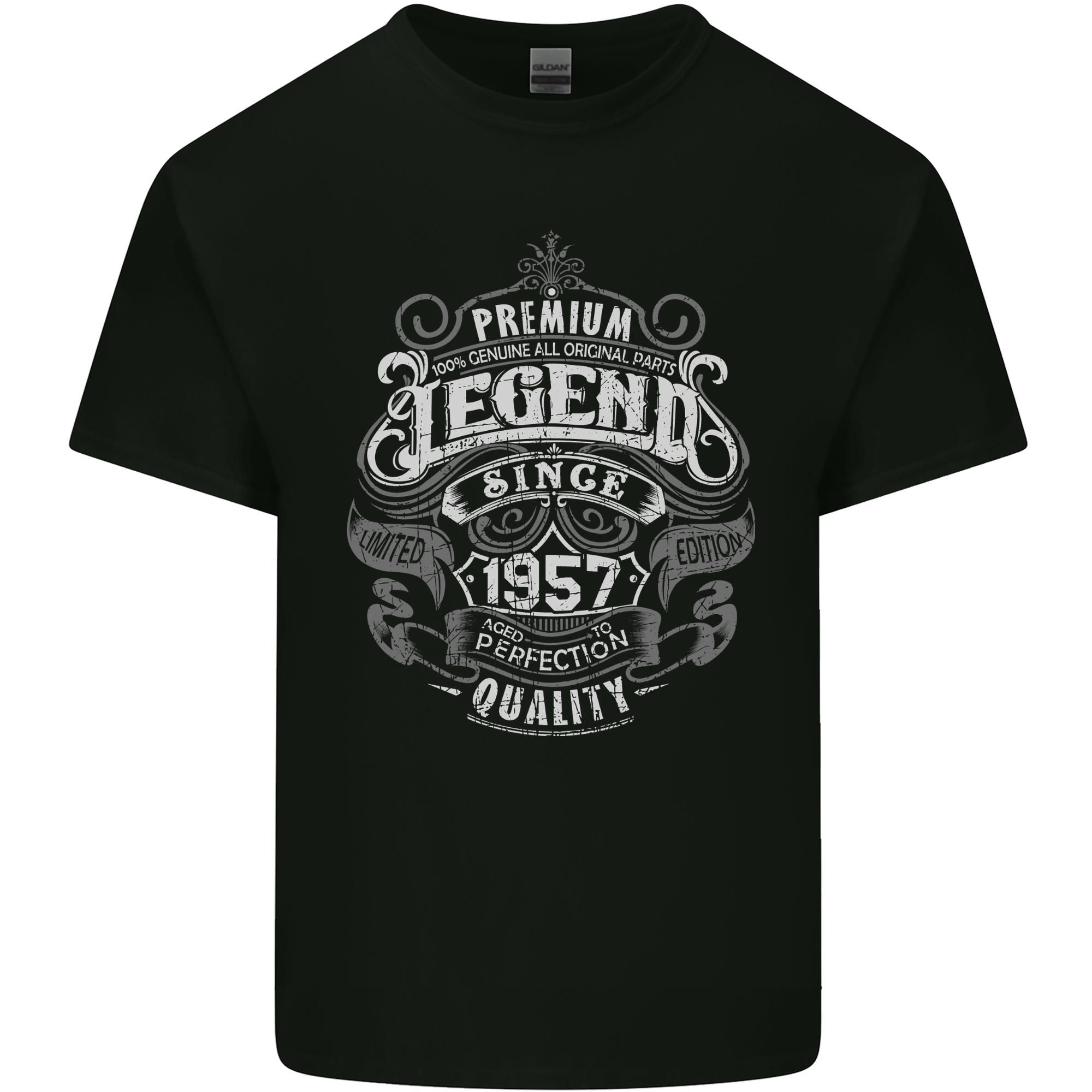 Premium Legend 69th Birthday 1957 Unisexs Light Cotton TShirt S