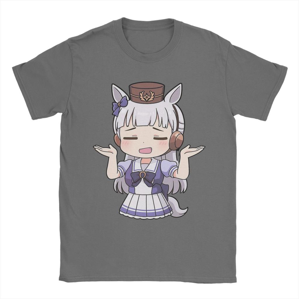 Mens Womens Gold Ship Meme Chibi From Uma Musume Pretty Derby Shirt 100% Cotton Graphic T-Shirt  Clothing Outfits