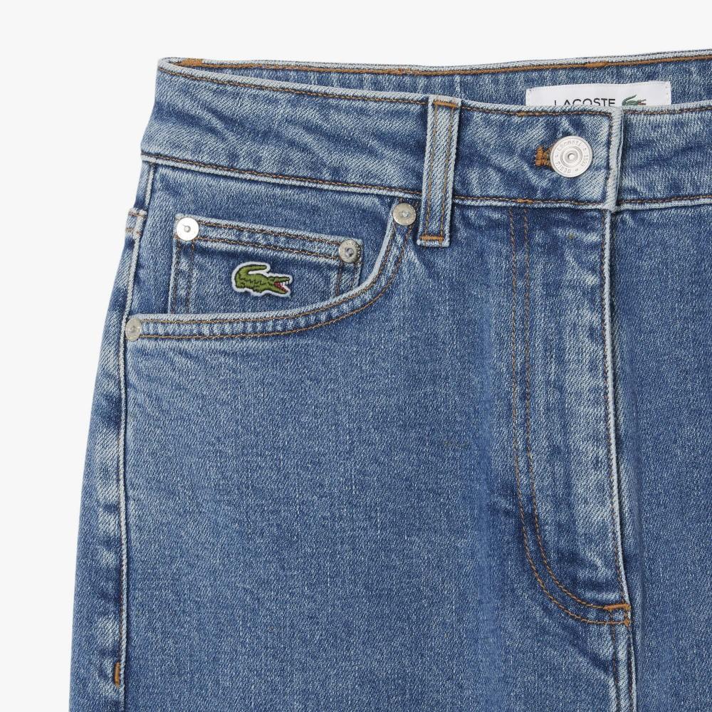 Lacoste Women's Straight Denim Pants HF6800-56G36L
