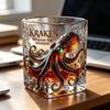 Octopus Whiskey Glass 260ml Rum Tasting Glass Deep Sea Creature Tumbler Collectible Cocktail